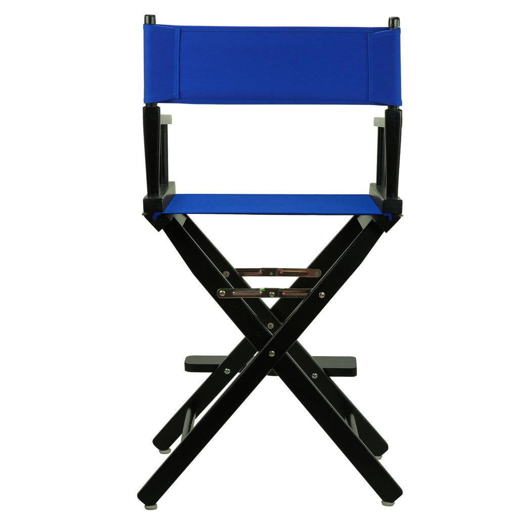 Casual Home 24" Director's Chair Black Frame-with Royal Blue Canvas, Counter Height