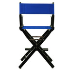Casual Home 24" Director's Chair Black Frame-with Royal Blue Canvas, Counter Height
