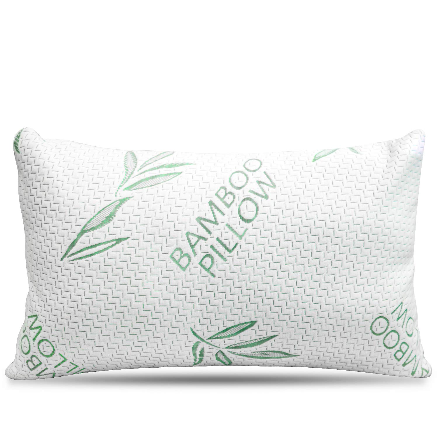 Queen Size Rayon Derived From Bamboo Pillow For Sleeping, Cooling Shredded Memory Foam Bed Pillows Set - Back, Stomach, Side Sle