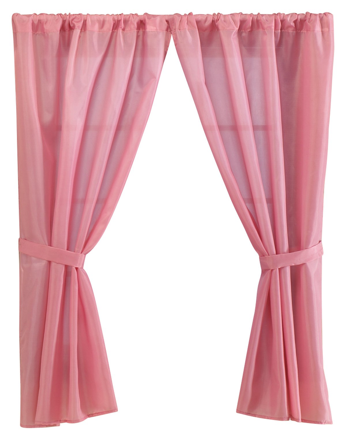 Carnation Home Fashions Fabric Bathroom Window Curtain, Rose, 36' X 54'