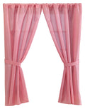 Carnation Home Fashions Fabric Bathroom Window Curtain, Rose, 36' X 54'
