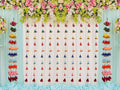 Hastanirmit Handmade Triangle Hanging Strings | Gota Patti Tikki Decorative Latkan for Wall, Pooja & Temple Dcor | Wedding, Mehn