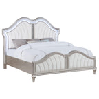 Coaster Home Furnishings Evangeline Modern Classic Chenille Upholstered Queen Size 64-inch Headboard Silver Oak 223391Q