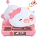 Mewaii Weighted Stuffed Animals 4.0 Lbs - Weighted Strawberry Cow Plush, Weighted Plush Animals For Kids, Cow Weighted Pillow, B