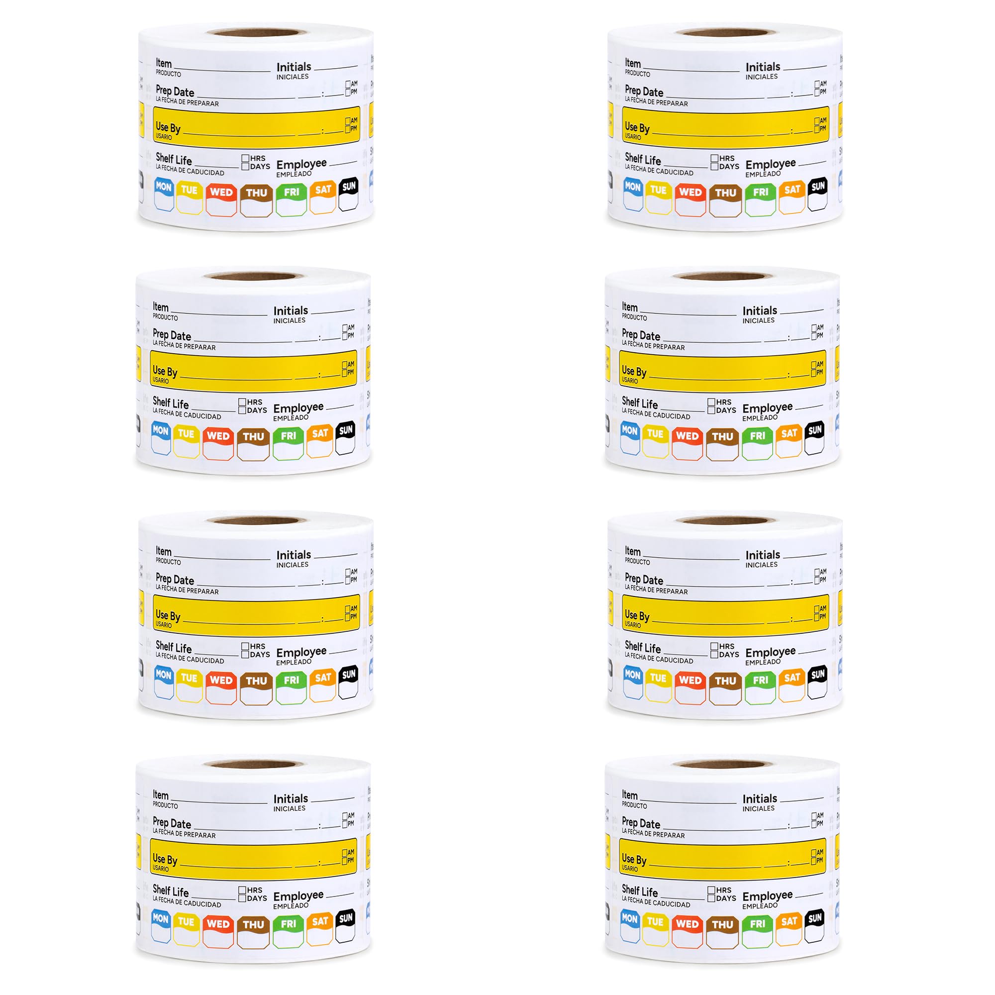 Restaurant Quality Shelf Life Food Rotation Labels, 2    X 3    Self-Adhesive Removable Freezer Food Labels Stickers, Perfect Fo