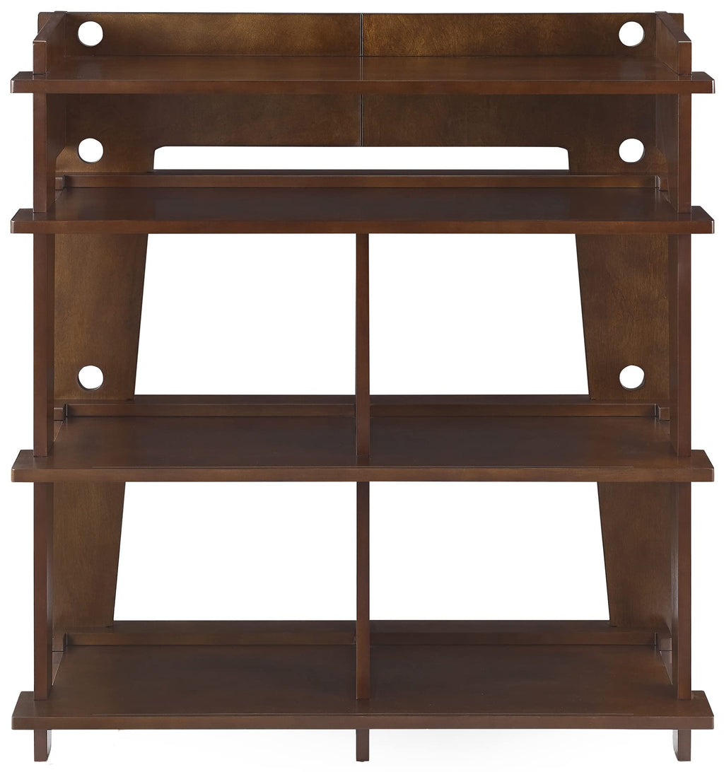 Crosley Furniture Soho Media Console, Record Player Stand With Vinyl Storage, Modern Home Organizer, Mahogany
