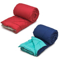 Filltex Reversable Comforters For Ac Rooms, Double Beds, Microfibre Quilted Blankets (Set Of 2)