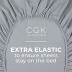 Twin Xl Size Fitted Bed Sheet - Hotel Luxury Single Fitted Bottom Sheet Only - Fits Mattress Between 8 To 16 Inches - Deep Pockets, Extra Soft & Wrinkle Free - Comfy Breathable & Cooling - Steel Blue
