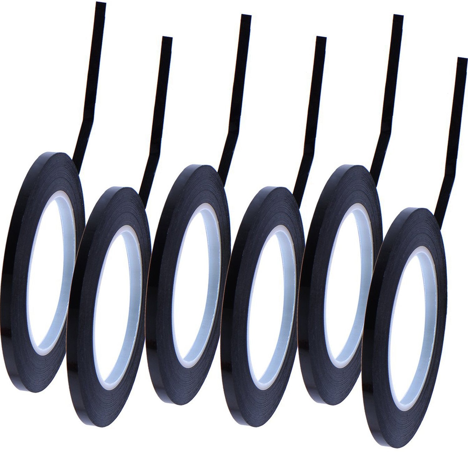 Outus 6 Pack 3 Mm 1/8 Inch Width 108 Feet Graphic Tape Pinstripe Tape Grid Marking Tapes Whiteboard Gridding Tape Self Adhesive