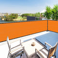 4' X 5' Orange Privacy Screen Fence Cover Panel Shade Cloth Fabric For Chain Link Fence Balcony Deck Patio Pool Railing Porch Pl