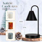 Aimoptg Candle Warmer Lamp,Electric Candle Warmer With Dimmable Light,Scented Wax Melter,No Smoke,Compatible With Various Jar,Wi