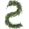 6ft Norfolk Pine Garland, Real Touch Artificial Greenery Winter Garland Decor for Home, Fireplace, Wall, Porch, Table, Mantle, I
