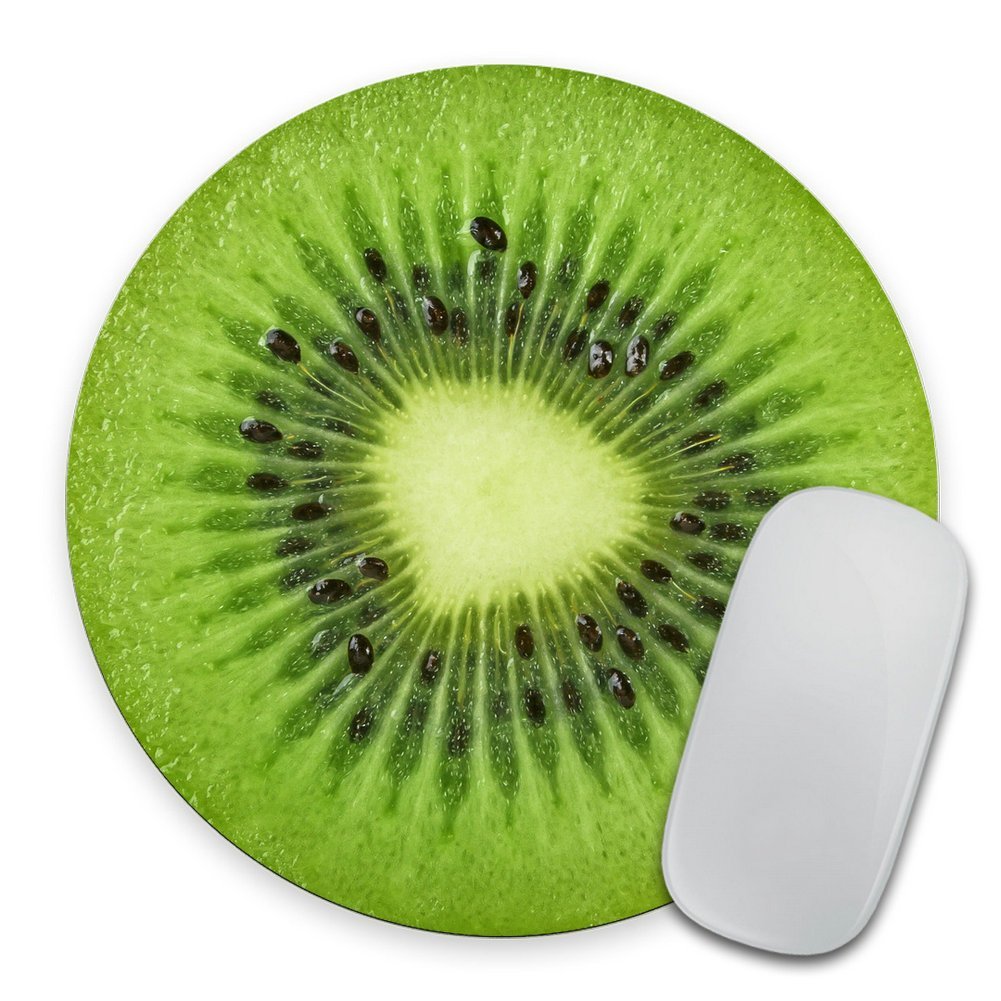 Kiwi Slice Mousepad, Tropical Kiwi Fruit Mouse Pad, Rubber Fruit Mousepad, Vegan Mouse Pad, Vegan Present, Food Mousepad, Foodie