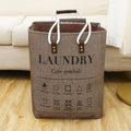 JIGVA Portable Small Laundry Basket Foldable Clothes Hamper with Handles, Compact Laundry Organizer for Bedroom Bathroom Closet