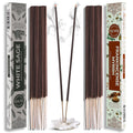 Trumiri Incense Sticks - Combo Pack of 40 Insence-Sticks - 20 White Sage + 20 Frankincense Myrrh - Insenses - Insents - Incents 