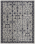 HomeRoots 513676 9 x 12 ft. Taupe & Gray Wool Floral Hand Tufted Handmade Stain Resistant Rectangle Area Rug