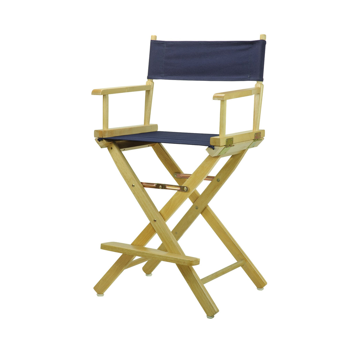 Casual Home 24&quot; Director'S Chair Natural Frame With Navy Canvas