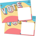 T Marie 100 Bulk Voter Postcards 4X6    - Fun Colorful Vote Design With Blank Backside Of Card To Write A Longer Message To Vote