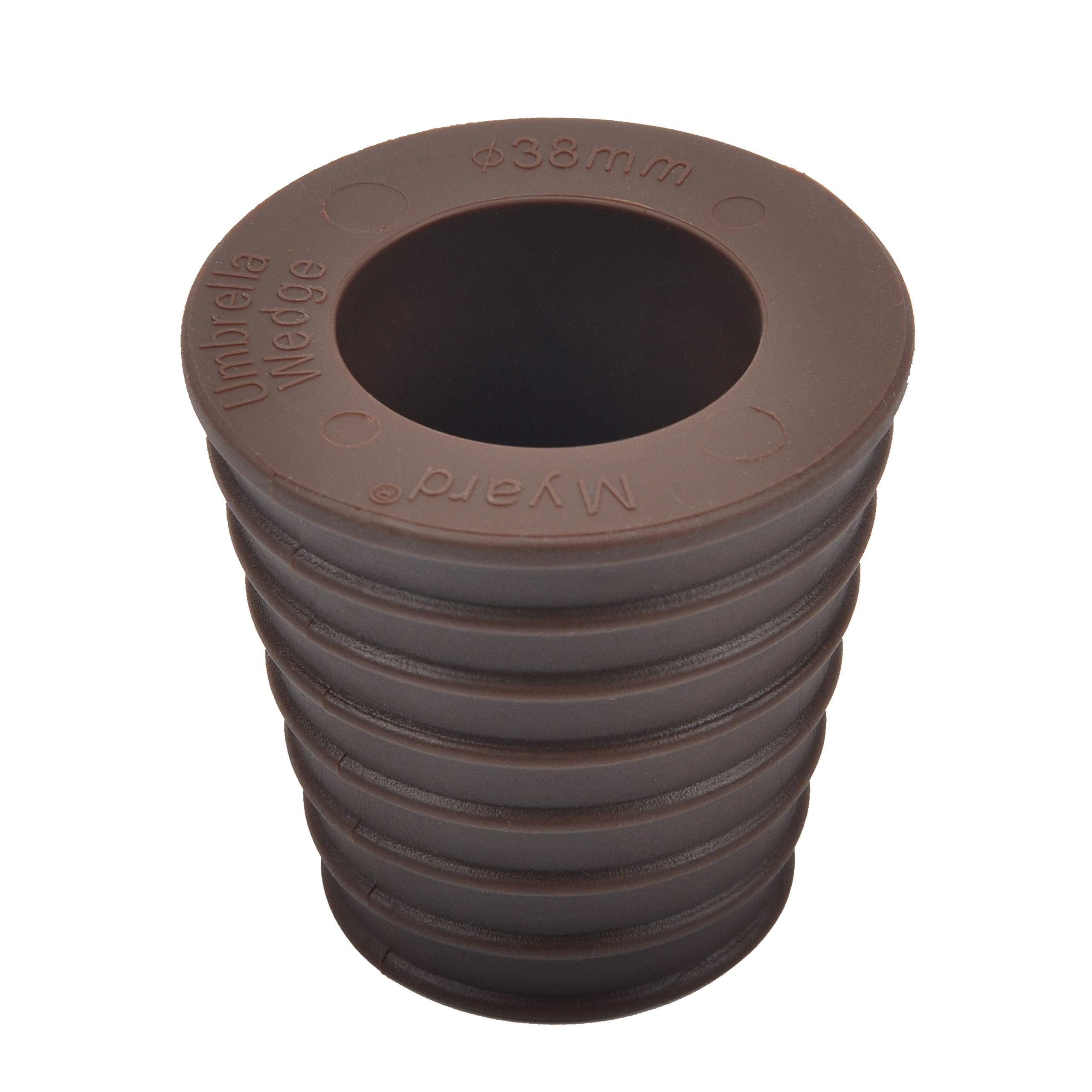Myard Umbrella Cone Wedge Shim For Patio Table Hole Opening Or Base 1.8 To 2.4 Inch, Umbrella Pole Diameter 1-1/2' (38Mm, Dark