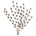 HomeRoots Bronze 100% Iron Gold Metal Leaf Bunch Wall DÃcor