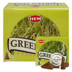 Green Tea Incense Cones And Cone Incense Burner Bundle Insence Insense Hem Incense