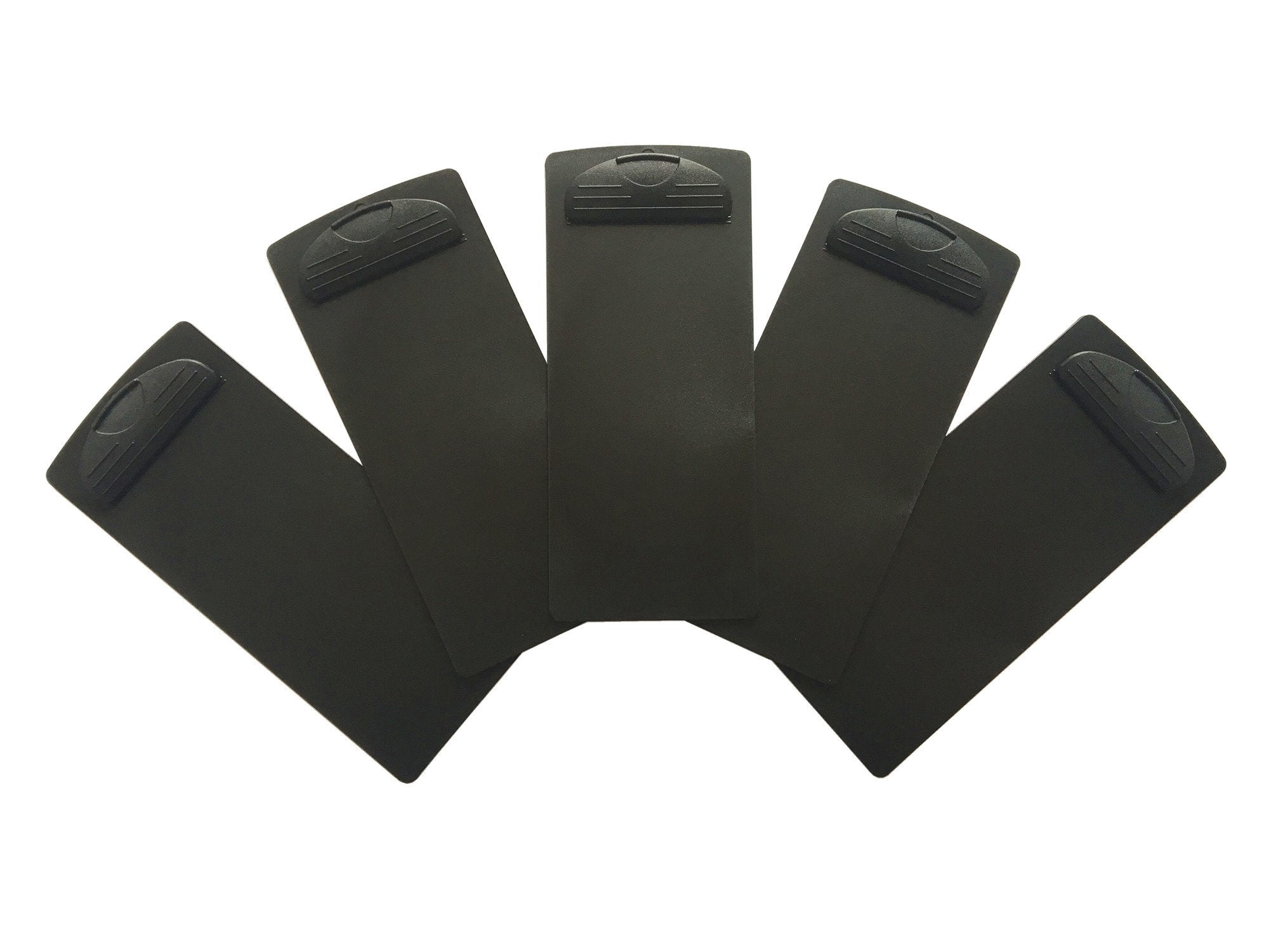 Herf Plastic Clipboard Use To Clip Menu Or Storage Papers, 4X9In, 5-Pack (Black)