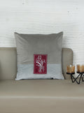 Zeba World Velvet Embroidered Cushion Cover  Luxe Collection | Sofa, Bedroom, Couch | Patchwork Of Floral Embroidery With Chawa