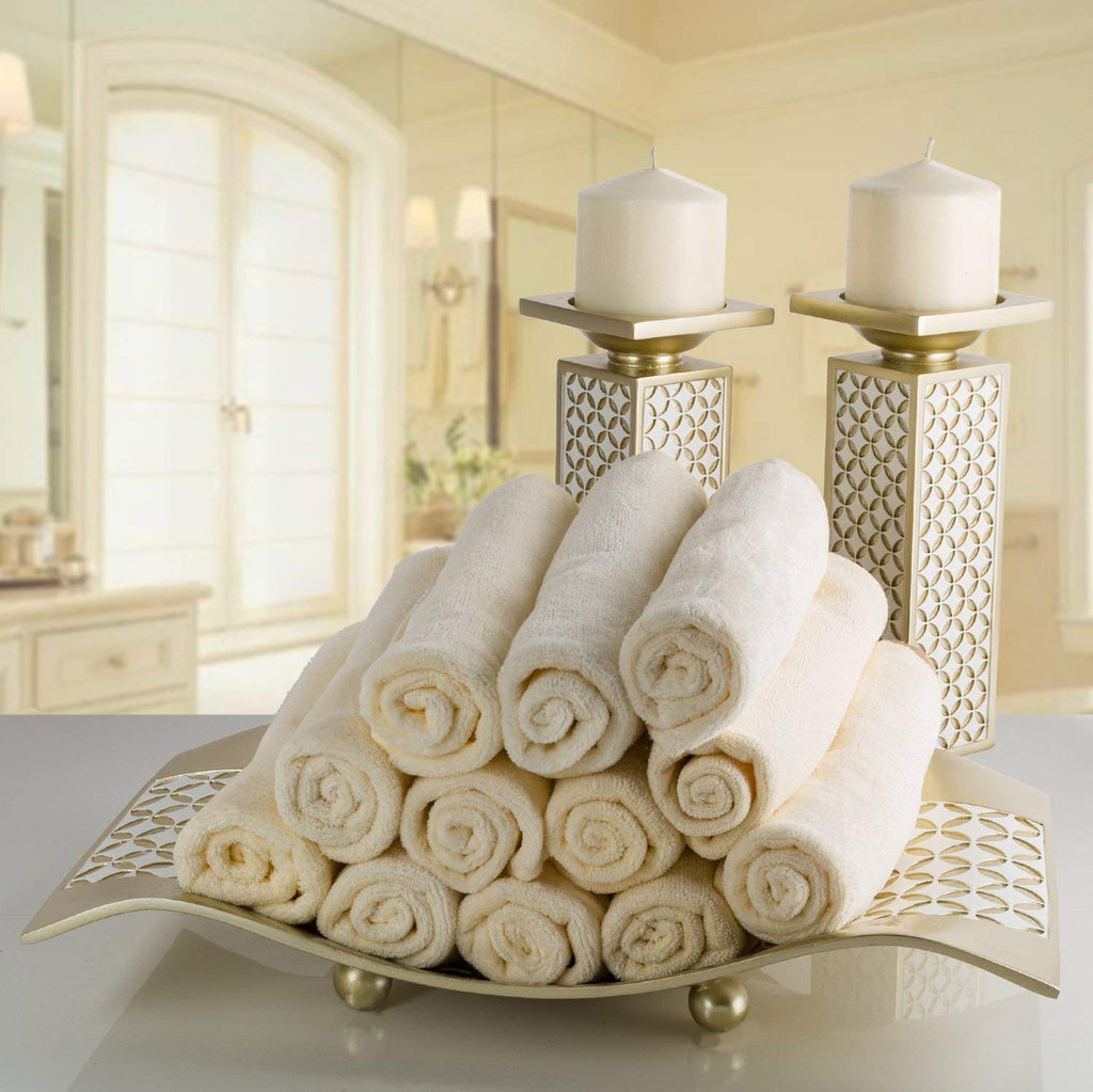Creative Scents Schonwerk Diamond Lattice Decorative Table Decorations, Centerpieces For Dining/Living Room Table Decor Dish - B