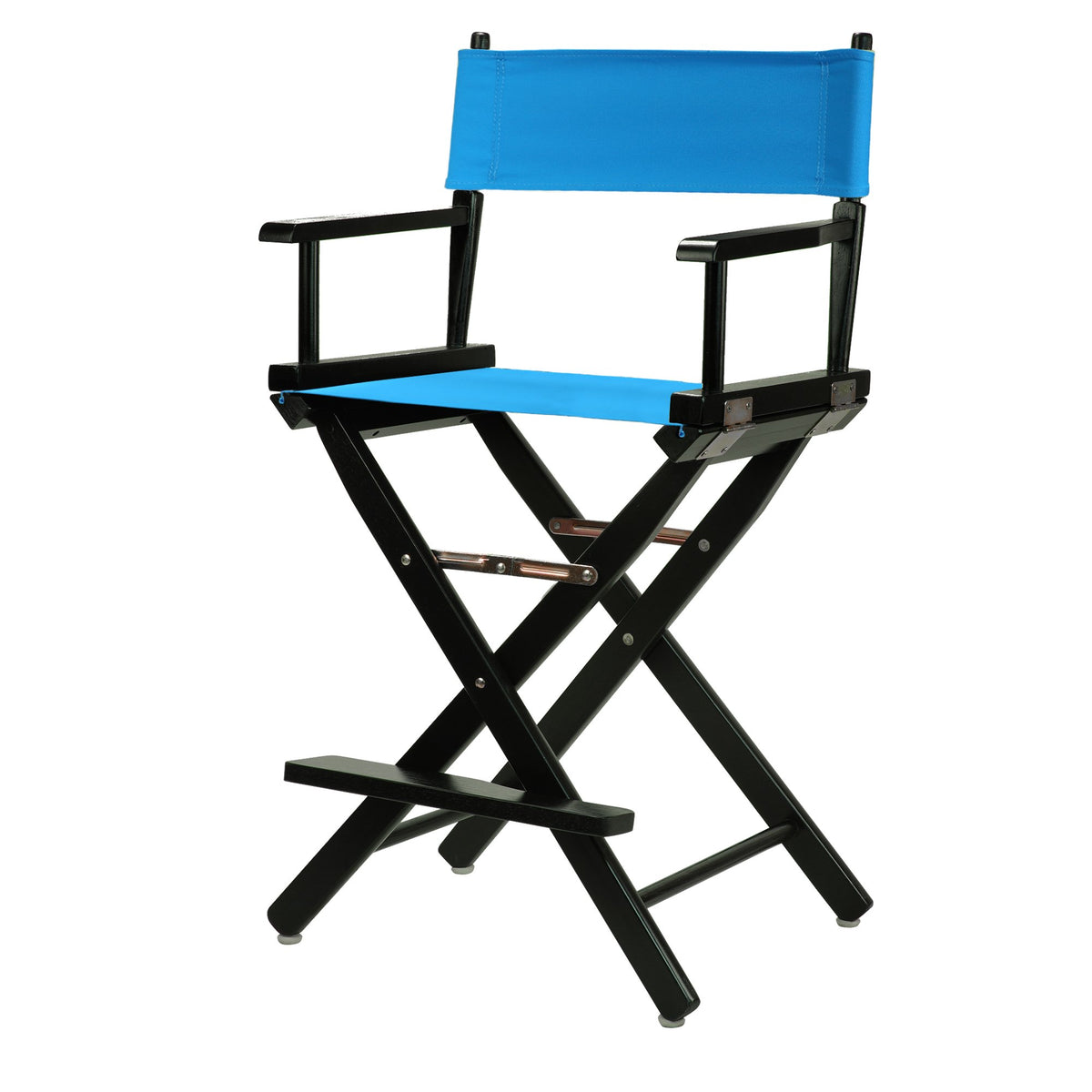 Casual Home 220-02/021-27 Director Chair 24&quot; - Counter Height Blackframe/Turquoise Canvas