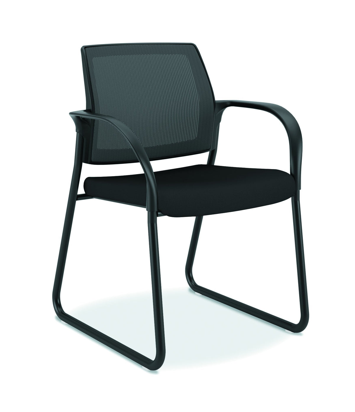 Hon Ignition Sled Base Chair, Black Cu10