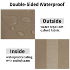 Easy-Going Waterproof Patio Sofa Cover Uv Resistant Outdoor Loveseat Cover Durable Patio Bench Cover Weatherproof Lawn Patio Furniture Cover (60Wx35Dx35H Inch, Camel)