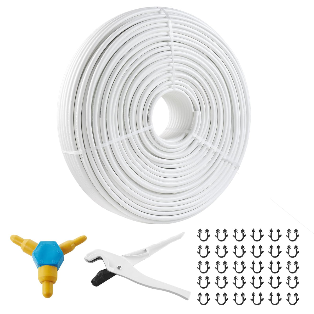 VEVOR PEX-AL-PEX Tube, 984ft, 5/8'' Diameter Aluminum-Plastic Composite Pipe Oxygen Barrier Radiant Floor PEX Pipe, 0.08'' Thick