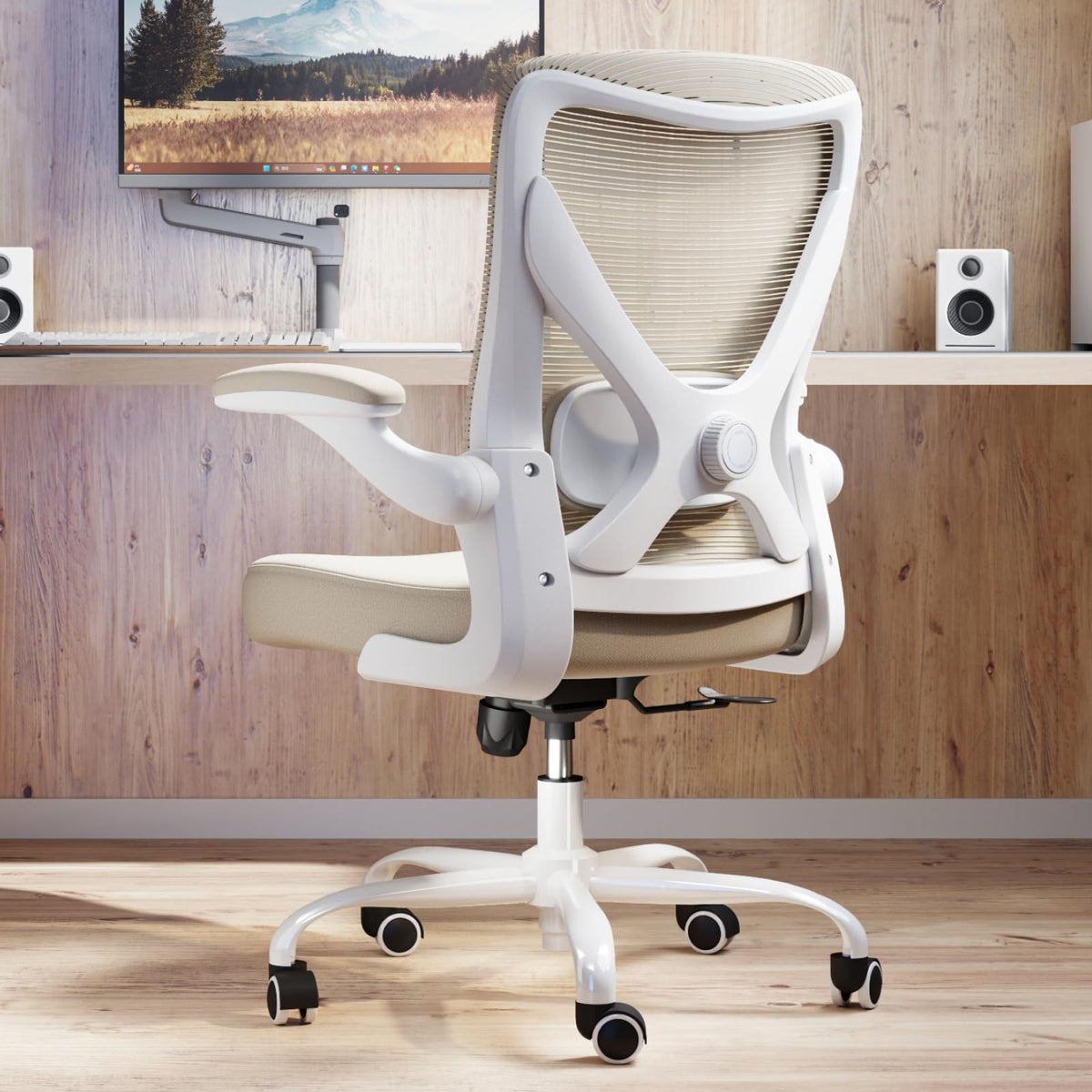 Ergalithic Ergonomic Office Chair - X-Shaped Computer Desk Chair Comfy, Gaming Chair, Office Chair With Lumbar Support, Mesh Off