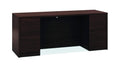 Hon 10500 Series Knee Space Credenza - Double Pedestal Credenza, 72W X 24D X 29.5H, Mahogany (H10543)