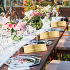 Cwjcytnsn 12Pcs Reserved Table Signs, Gold Reserved Signs For Wedding, Acrylic Double-Side Reserved Seating Signs, Mirrored Gues
