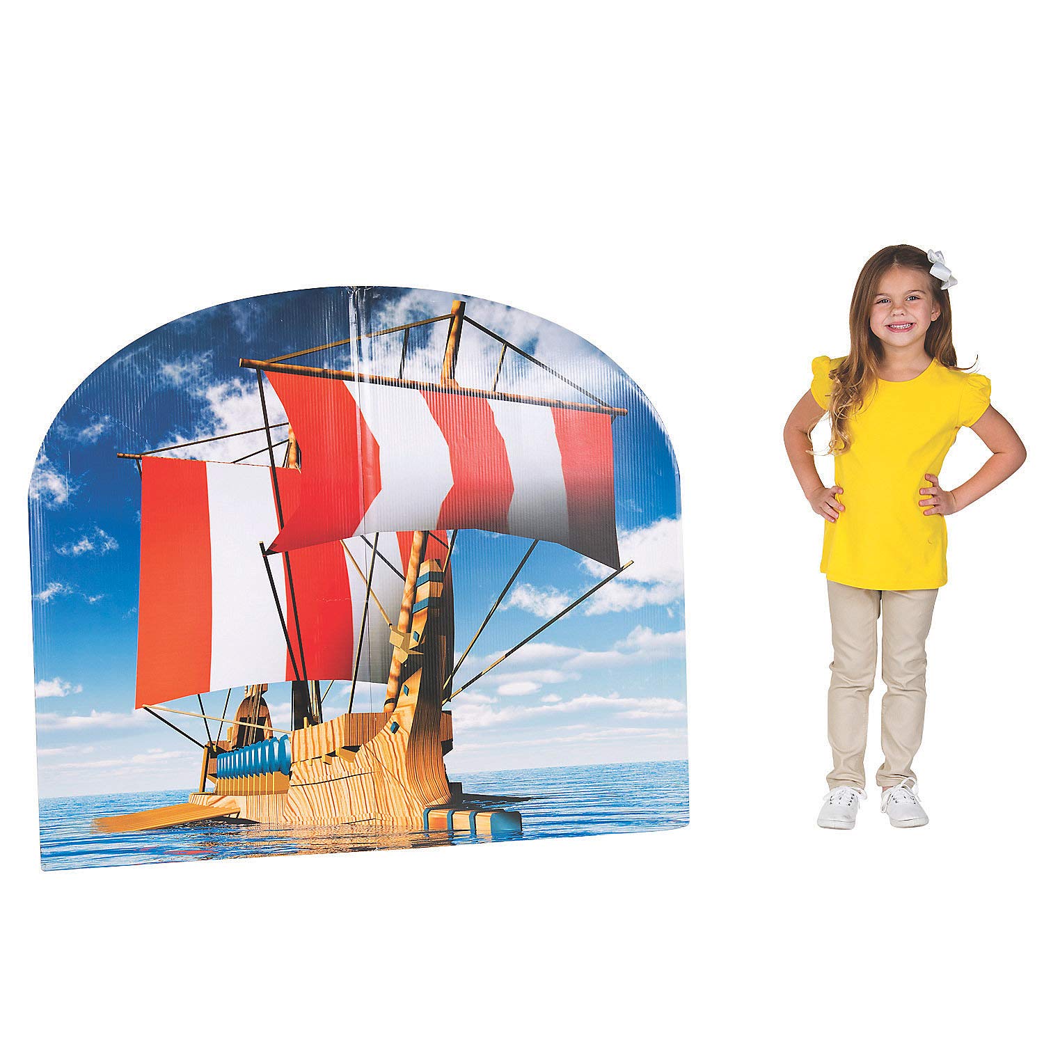 Fun Express - Athens Vbs Sailboat Stand up - Party Decor - Large Decor - Floor Stand Ups - 1 Piece