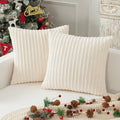 Kevin Textile Pack Of 2, Corduroy Soft Soild Decorative Square Throw Pillow Covers Set Cushion Cases For Sofa Bedroom Car 18 X 1