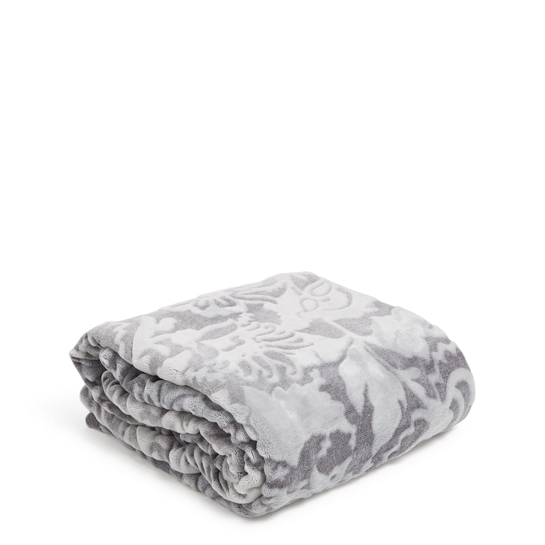 Vera Bradley Women'S Fleece Plush Throw Blanket, Java Galaxy Gray Tonal, 80 X 50