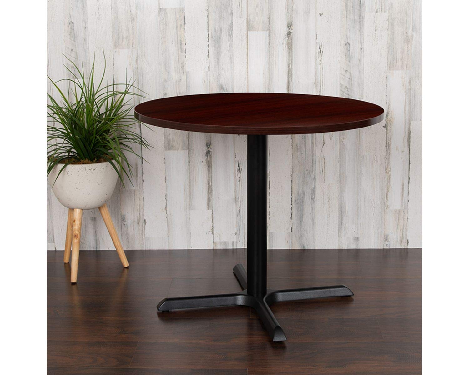 Flash Furniture Chapman 36&quot; Round Multi-Purpose Conference Table in Mahogany