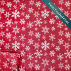 Pavilia Christmas Throw Blanket | Red Snowflake Christmas Fleece Blanket | Soft, Plush, Warm Winter Cabin Throw, 50X60 (Red/Whit