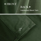 Lazzzy Green Velvet Curtain Thermal Insulated Curtains 72 Inch Long Drapes For Bedroom Living Room Darkening Window Treatments Rod Pocket, Set Of 2, Moss Green