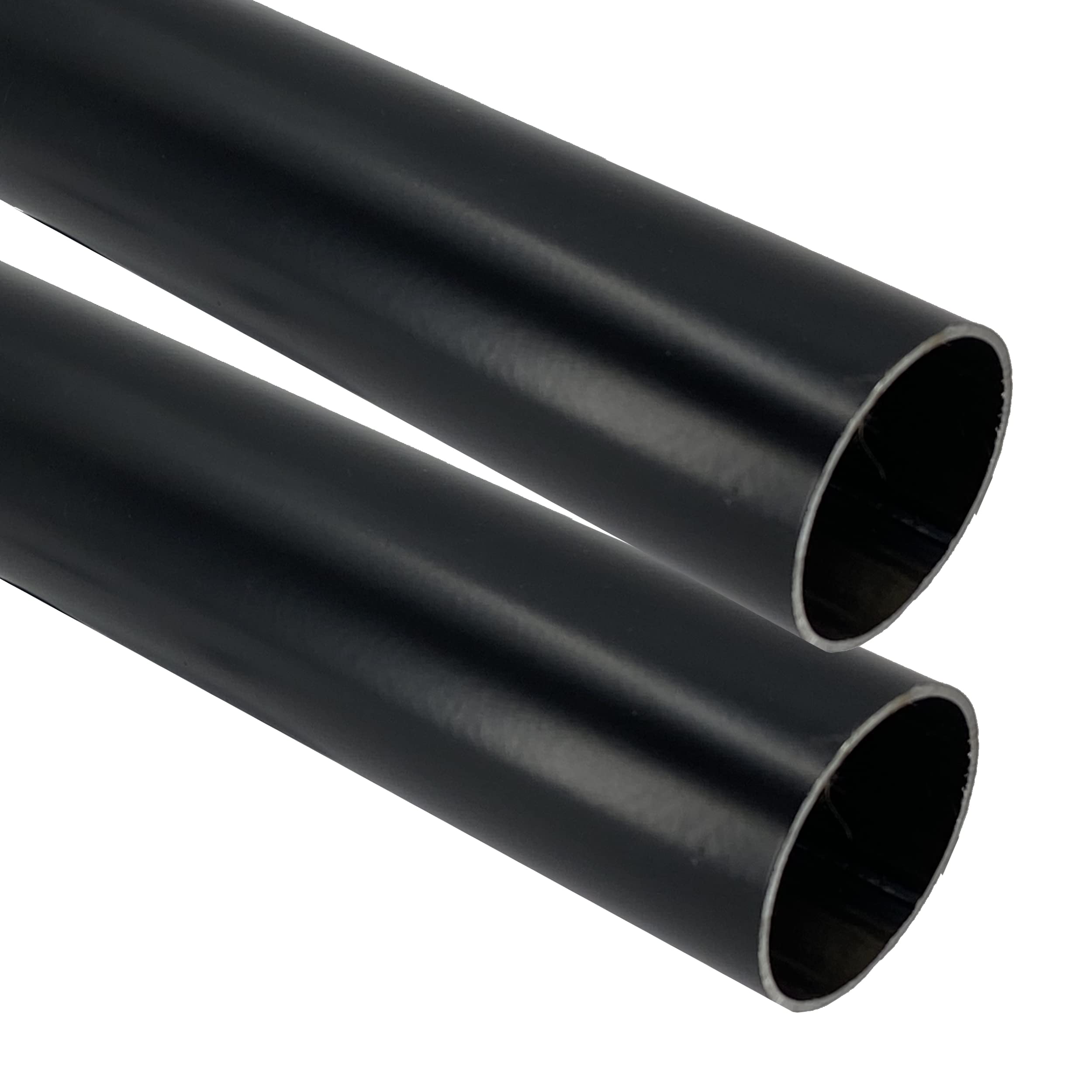 Desunia 72 Heavy Duty Round Closet Rod | 32mm Diameter | Black Clothes Pole | 2 Pack