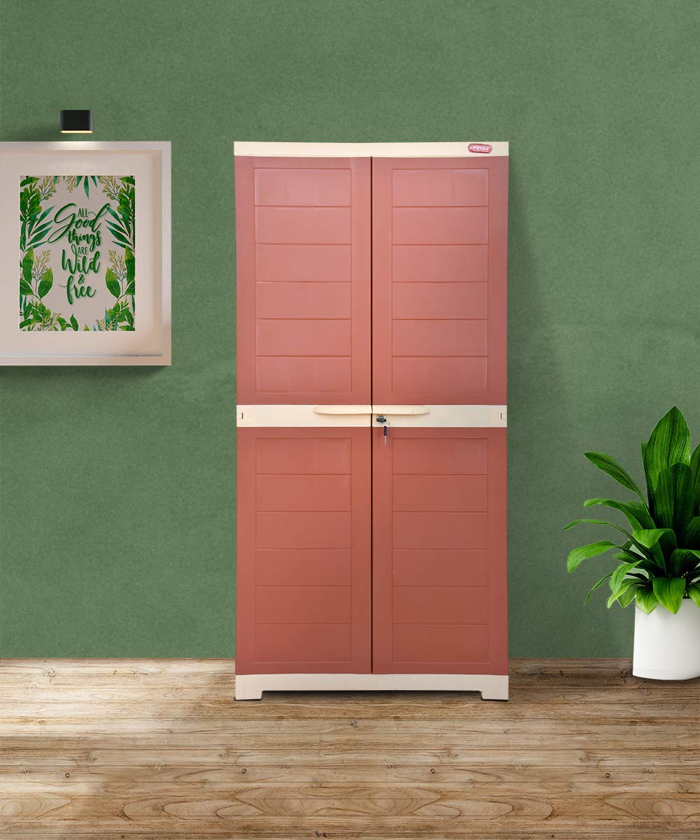 Prima Alfa 2 Plastic Cabinet For Storage | Space Organizer | Shelves | Cupboard | Living Room | Kids | Multipurpose For Home Kit