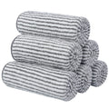 SINLAND Microfiber Face Towels Ultra Soft Facial Washcloths Face Cloth for Bath 12Inch x 12Inch 6 Pack Stripe