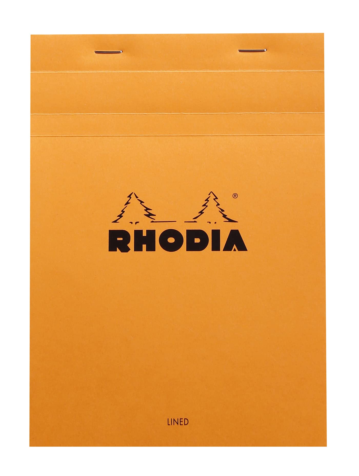 Rhodia Classic French Paper Pads Ruled With Margin 6 In. X 8 1/4 In. Orange (16600C)