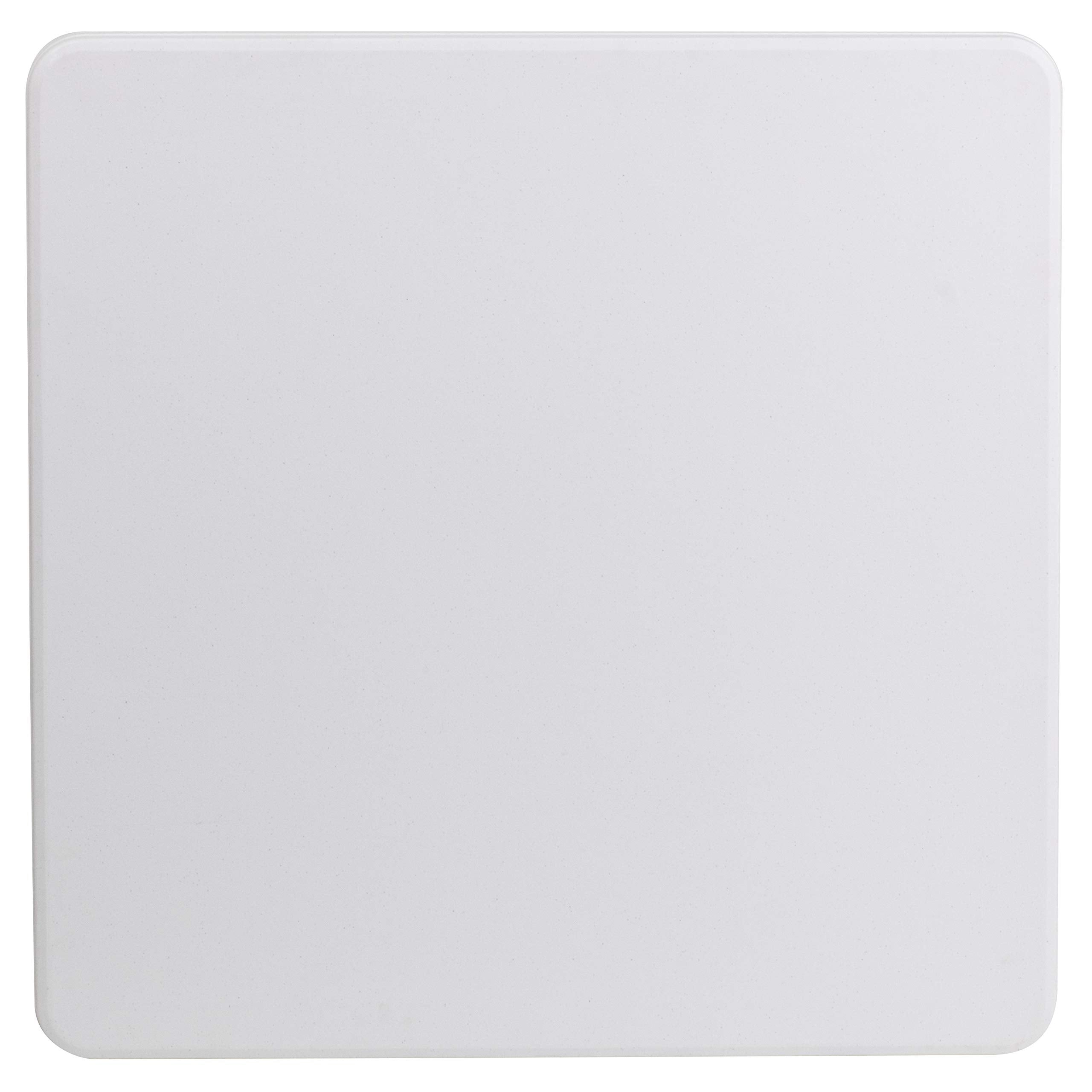 Flash Furniture Elon 2.85' Square Plastic Folding Event Table for Indoor/Outdoor Events, Portable Banquet Table with Locking Legs, White