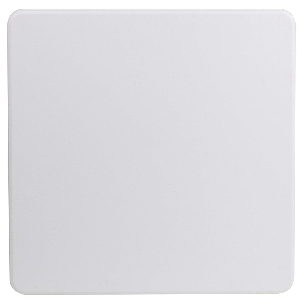 Flash Furniture Elon 2.85' Square Plastic Folding Event Table for Indoor/Outdoor Events, Portable Banquet Table with Locking Legs, White