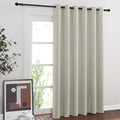NICETOWN Room Divider Curtain for Bedroom, Grommet Patio Door Curtain Sound Dampening Thermal Insulated Wide Window Drape for Sl