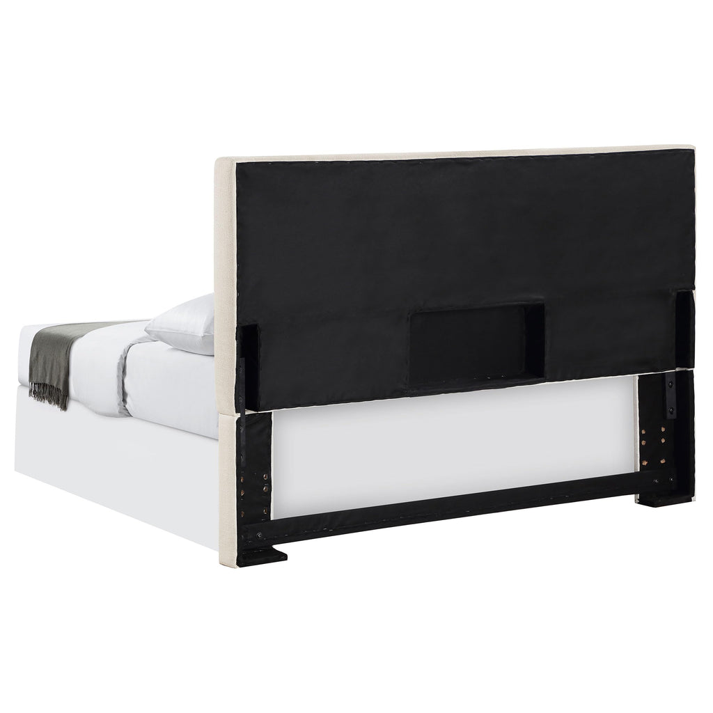 Coaster Home Furnishings Pirro Transitional 46-inch Fabric Upholstered Panel Headboard for Bedroom King Size Sand 315980K