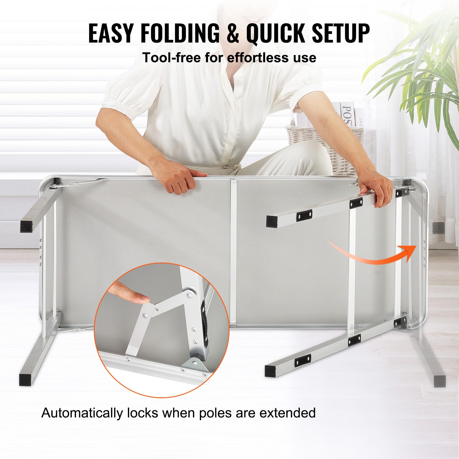 VEVOR Folding Portable Bar Table - Thumbnail 4
